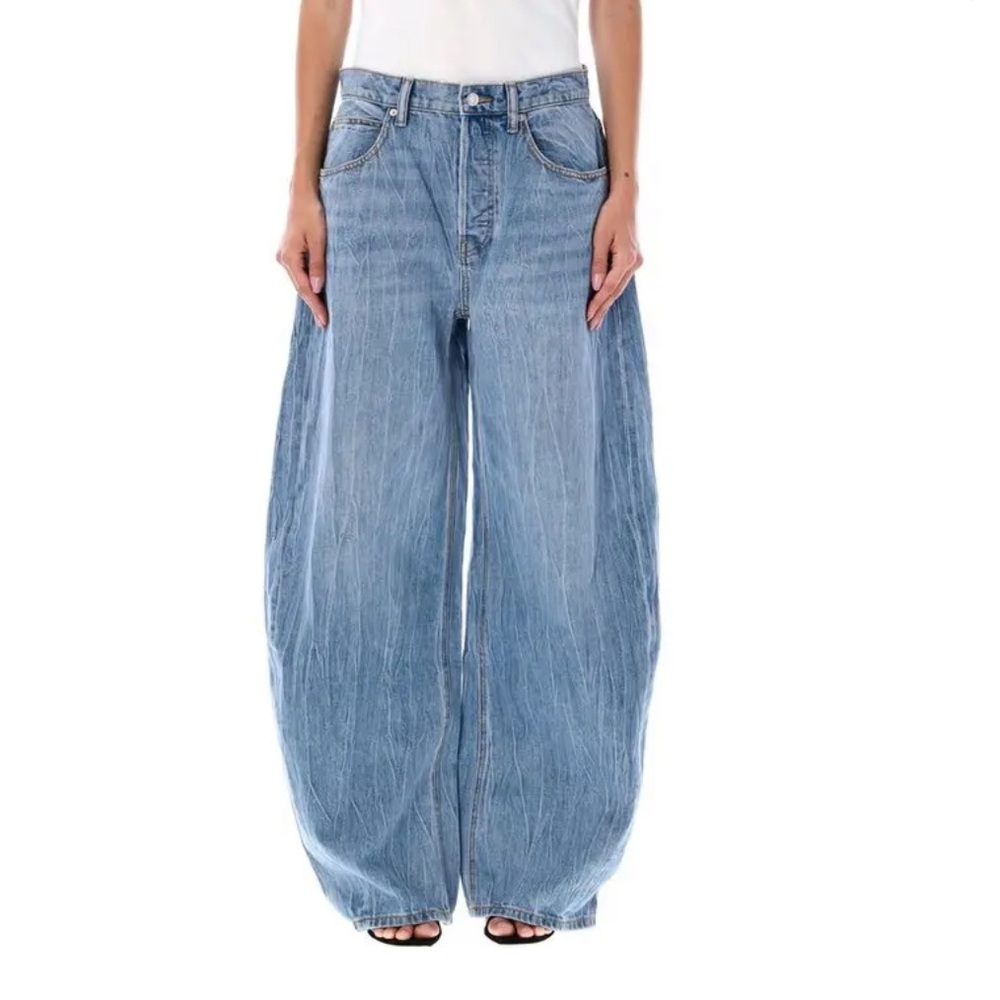 Alexander Wang Women Oversized Round Low Rise Jeans - Picture 5 of 5